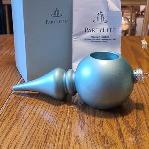 Partylite Ornament Tealight Holder  - Teal